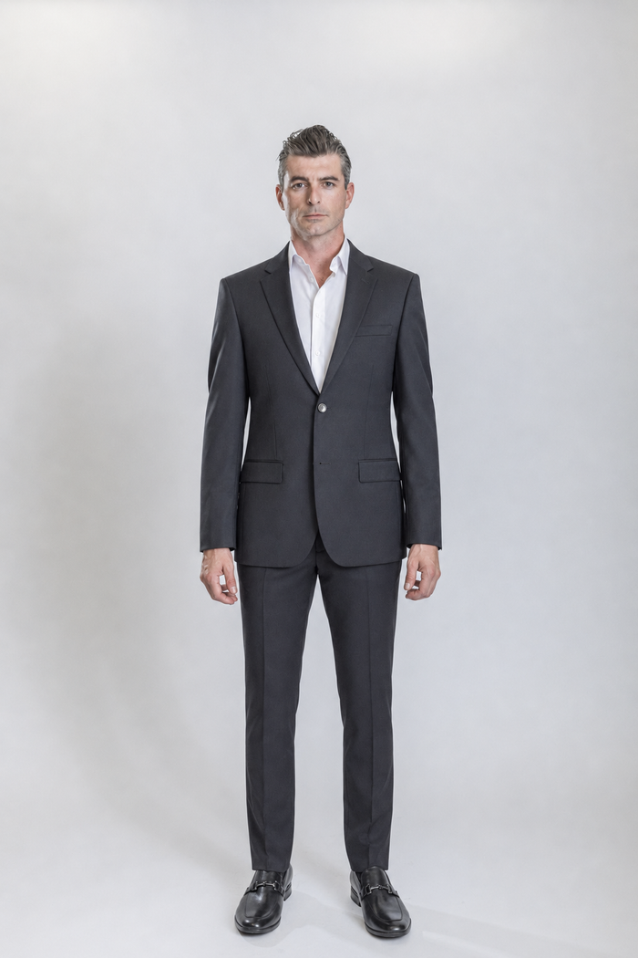 Sterling men’s black regular-fit wool blazer — view 1