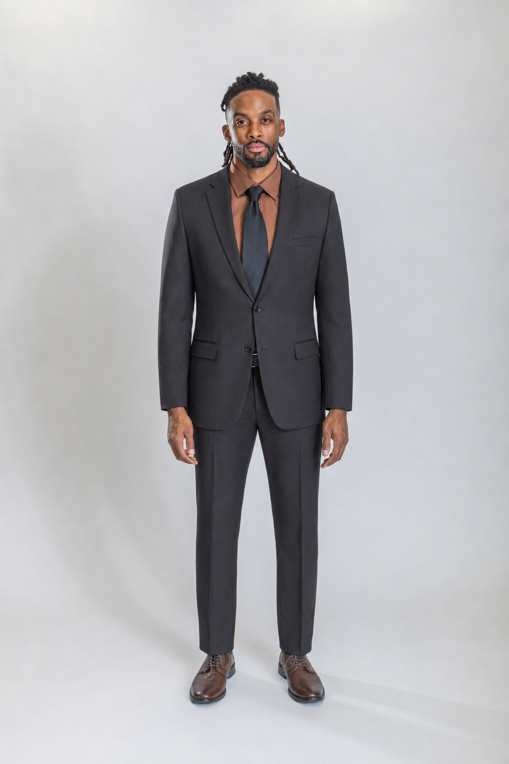 Hudson men’s black slim-fit two-piece suit — view 1