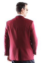 Load image into Gallery viewer, Bolzano Men&#39;s Single Breasted Two Button Blazer in Burgundy 309, Style J600312C  (free shipping)