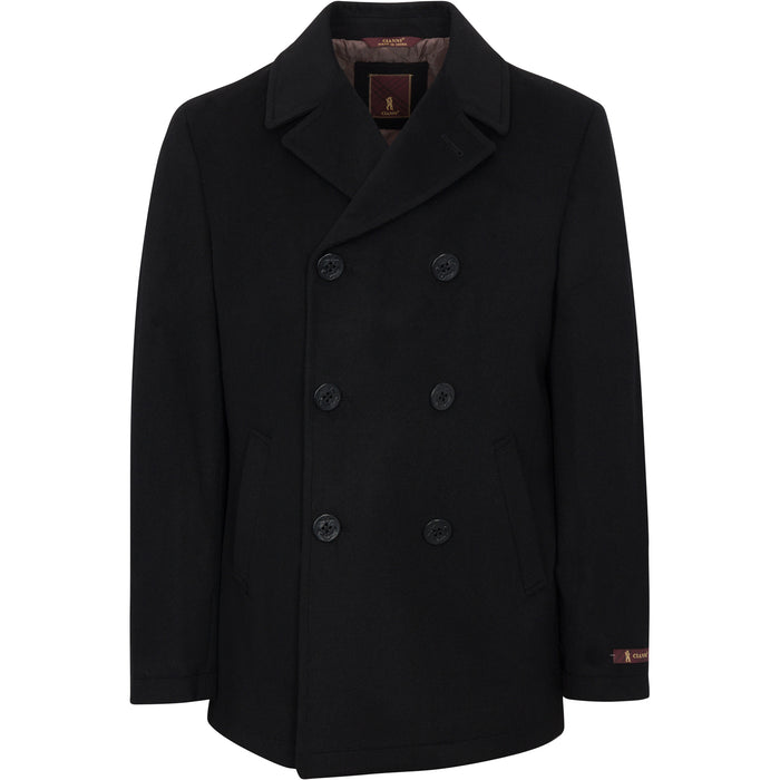 Mariner men’s black wool-blend peacoat — view 1