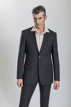 Load image into Gallery viewer, Waverly men’s black regular-fit wool blazer — view 1