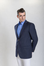 Load image into Gallery viewer, Waverly men’s navy regular-fit wool blazer — view 1