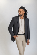 Load image into Gallery viewer, Encore men’s black slim-fit blazer — view 2
