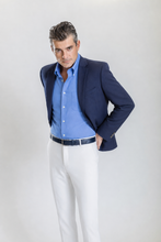 Load image into Gallery viewer, Encore men’s navy slim-fit blazer — view 3