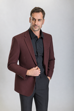 Load image into Gallery viewer, Camden men’s burgundy regular-fit blazer — view 4