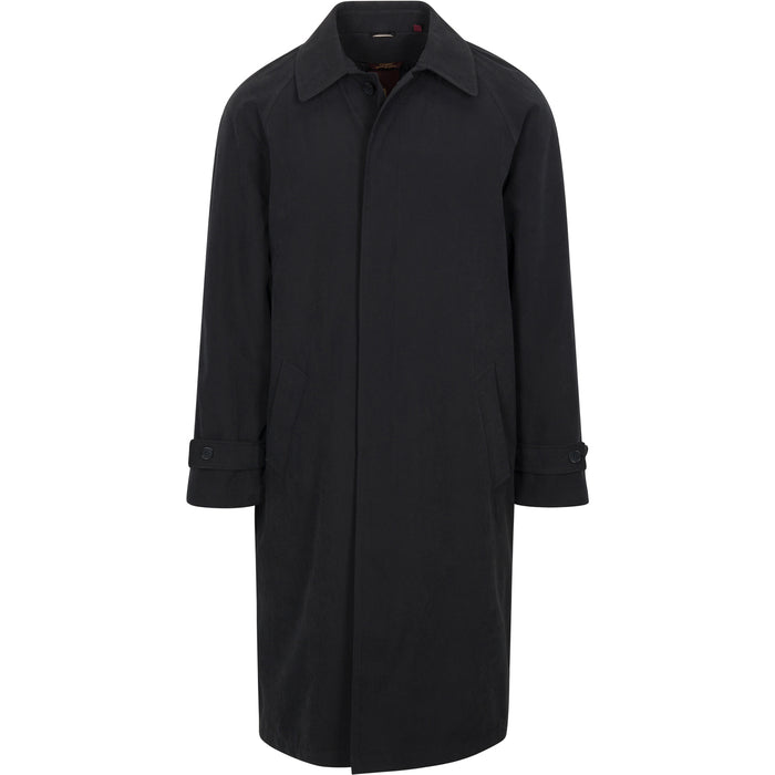 Portman men’s black long raincoat — view 1