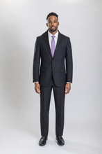 Load image into Gallery viewer, Mayfair men’s black regular-fit wool suit — view 1