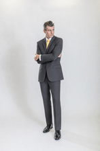 Load image into Gallery viewer, Mayfair men’s charcoal regular-fit wool suit — view 2