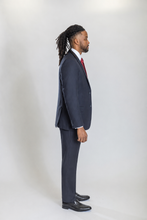 Load image into Gallery viewer, Mayfair men’s navy regular-fit wool suit — view 2