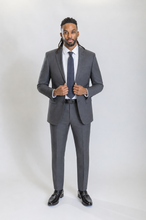 Load image into Gallery viewer, Savile men’s charcoal slim-fit wool suit — view 4