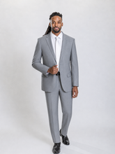 Load image into Gallery viewer, Mayfair men’s gray regular-fit glen plaid wool suit — view 5