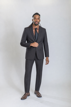 Load image into Gallery viewer, Hudson men’s black slim-fit two-piece suit — view 3