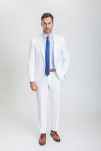 Load image into Gallery viewer, Hudson men’s white slim-fit two-piece suit — view 3