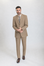 Load image into Gallery viewer, Hudson men’s tan regular-fit two-piece suit — view 3