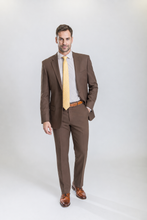 Load image into Gallery viewer, Hudson men’s cocoa regular-fit two-piece suit — view 5