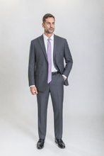 Load image into Gallery viewer, Astor men’s gray double-breasted suit — view 4