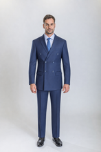 Load image into Gallery viewer, Astor men’s midnight blue double-breasted suit — view 1