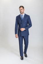 Load image into Gallery viewer, Astor men’s midnight blue double-breasted suit — view 3