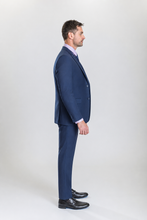 Load image into Gallery viewer, Windsor men’s midnight blue slim-fit three-piece suit — view 3