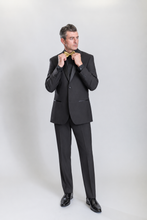 Load image into Gallery viewer, Opera men’s black slim-fit two-piece tuxedo — view 2