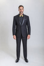 Load image into Gallery viewer, The Premiere — Men’s Black Shawl-Lapel Tuxedo — supplier view 1