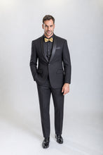 Load image into Gallery viewer, The Premiere — Men’s Black Shawl-Lapel Tuxedo — supplier view 2