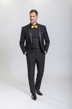 Load image into Gallery viewer, The Premiere — Men’s Black Shawl-Lapel Tuxedo — supplier view 4