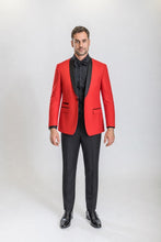 Load image into Gallery viewer, The Premiere — Men’s Red Shawl-Lapel Tuxedo — supplier view 1