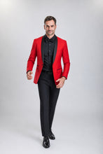 Load image into Gallery viewer, The Premiere — Men’s Red Shawl-Lapel Tuxedo — supplier view 2