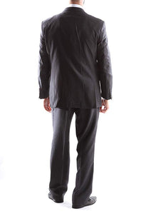 Creativo Men's Single Breasted 2 Button 3pc Vested Suit Classic Fit in Charcoal Style  CT701
