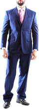 Load image into Gallery viewer, Creativo Men&#39;s Single Breasted 2 Button 3pc Vested Suit Slim Fit in Indigo, Style  CT601