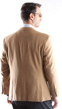 Load image into Gallery viewer, Prontomada Men&#39;s 2 Button Luxury Wool Cashmere Winter Sportcoat Style J400912S in Camel 934 (free shipping)