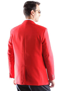 Bolzano Men's Single Breasted Two Button Blazer in RED 350, Style J600312C (free shipping)